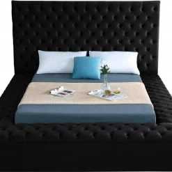Meridian Furniture Bliss Velvet Bed Bedroom