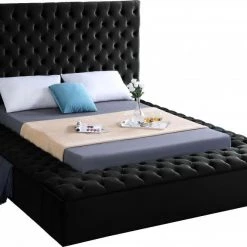 Meridian Furniture Bliss Velvet Bed Bedroom