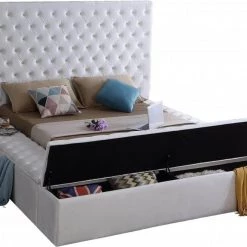 Meridian Furniture Bliss Velvet Bed Bedroom