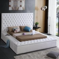 Meridian Furniture Bliss Velvet Bed Bedroom