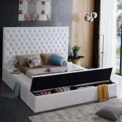 Meridian Furniture Bliss Velvet Bed Bedroom