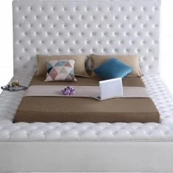 Meridian Furniture Bliss Velvet Bed Bedroom