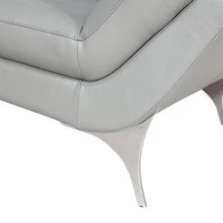 VIG Living Room Divani Casa Graphite - Modern Leather Left Facing Sectional Sofa