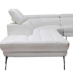 VIG Living Room Divani Casa Graphite - Modern Leather Left Facing Sectional Sofa