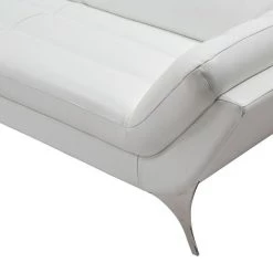 VIG Living Room Divani Casa Graphite - Modern Leather Left Facing Sectional Sofa