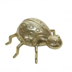 Sagebrook Home Decor Metal 8" Lady Bug Table Deco, Gold