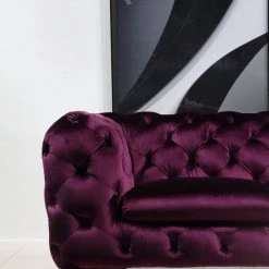 VIG Divani Casa Delilah Modern Fabric Loveseat Living Room