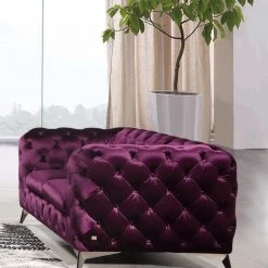 VIG Divani Casa Delilah Modern Fabric Loveseat Living Room