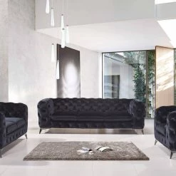 VIG Divani Casa Delilah Modern Fabric Sofa Set Living Room