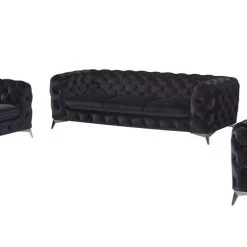 VIG Divani Casa Delilah Modern Fabric Sofa Set Living Room