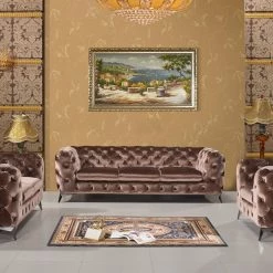 VIG Divani Casa Delilah Modern Fabric Sofa Set Living Room