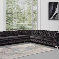 VIG Divani Casa Delilah - Modern Fabric Sectional Sofa Living Room