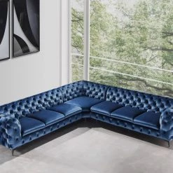 VIG Divani Casa Delilah - Modern Fabric Sectional Sofa Living Room