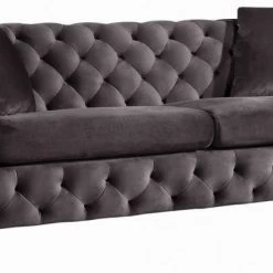 Meridian Furniture Scarlett Velvet Sofa Living Room