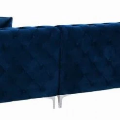 Meridian Furniture Gail Velvet 3 Piece Sectional Living Room