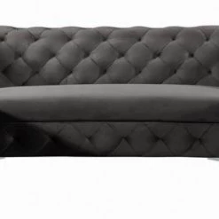 Meridian Furniture Gail Velvet 3 Piece Sectional Living Room