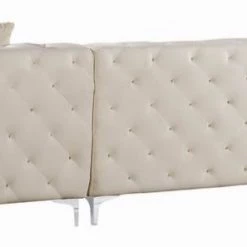 Meridian Furniture Gail Velvet 3 Piece Sectional Living Room