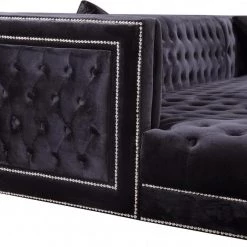 Meridian Furniture Moda Velvet 3pc. Sectional Living Room