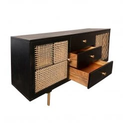 Sagebrook Wood Cane Patchwork Sideboard/Console