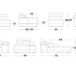 VIG Divani Casa Chrysanthemum - Modern White Leather U Shaped Sectional Sofa Living Room