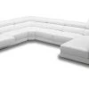 VIG Divani Casa Chrysanthemum - Modern White Leather U Shaped Sectional Sofa Living Room