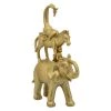 Sagebrook Resin, 14"H Stacking Animals, Gold Home Decor