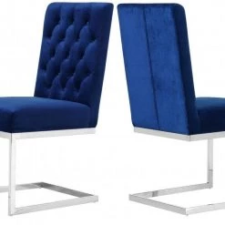 Meridian Furniture Carlton Velvet Dining Chair - Set Of 2 Dining Room