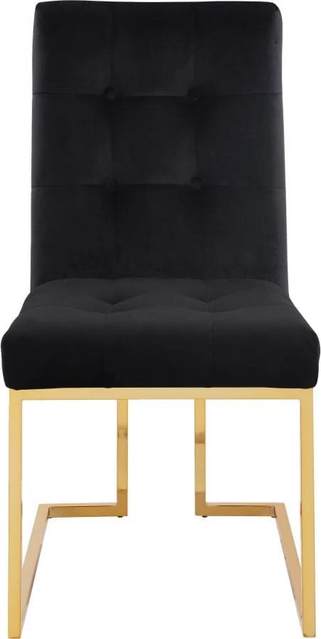 Meridian Furniture Pierre Velvet Dining Chair Set Of 2