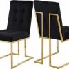 Meridian Furniture Pierre Velvet Dining Chair Set Of 2