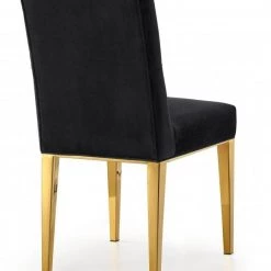 Meridian Furniture Dining Room Capri Velvet Dining Chair Set Of 2