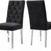 Meridian Furniture Juno Velvet Dining Chair - Set Of 2 Dining Room