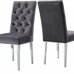 Meridian Furniture Juno Velvet Dining Chair - Set Of 2 Dining Room