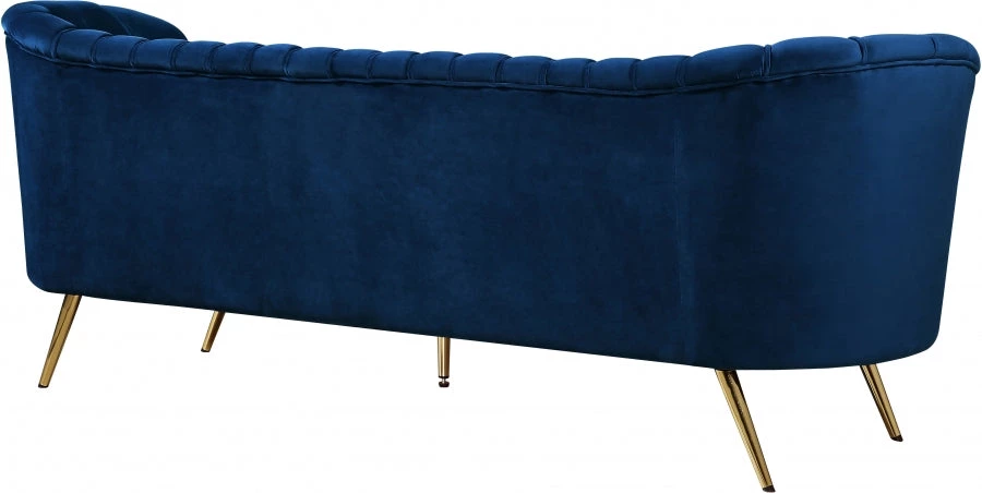 Meridian Furniture Living Room Margo Velvet Sofa