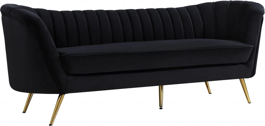 Meridian Furniture Living Room Margo Velvet Sofa