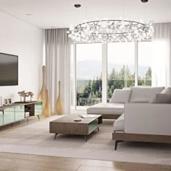 VIG Modrest Kennedy Modern Walnut TV Stand