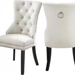 Meridian Furniture Dining Room Nikki Velvet Dining Chair - Set Of 2