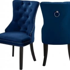 Meridian Furniture Dining Room Nikki Velvet Dining Chair - Set Of 2