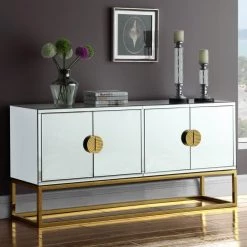 Meridian Furniture Living Room Marbella Sideboard | Buffet