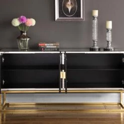 Meridian Furniture Living Room Marbella Sideboard | Buffet