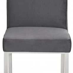 Meridian Furniture Dining Room Opal Velvet Dining Chair Chrome - Set Of 2