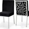 Meridian Furniture Dining Room Opal Velvet Dining Chair Chrome - Set Of 2