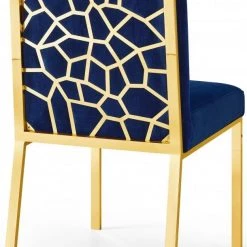 Meridian Furniture Opal Velvet Dining Chair Gold - Set Of 2