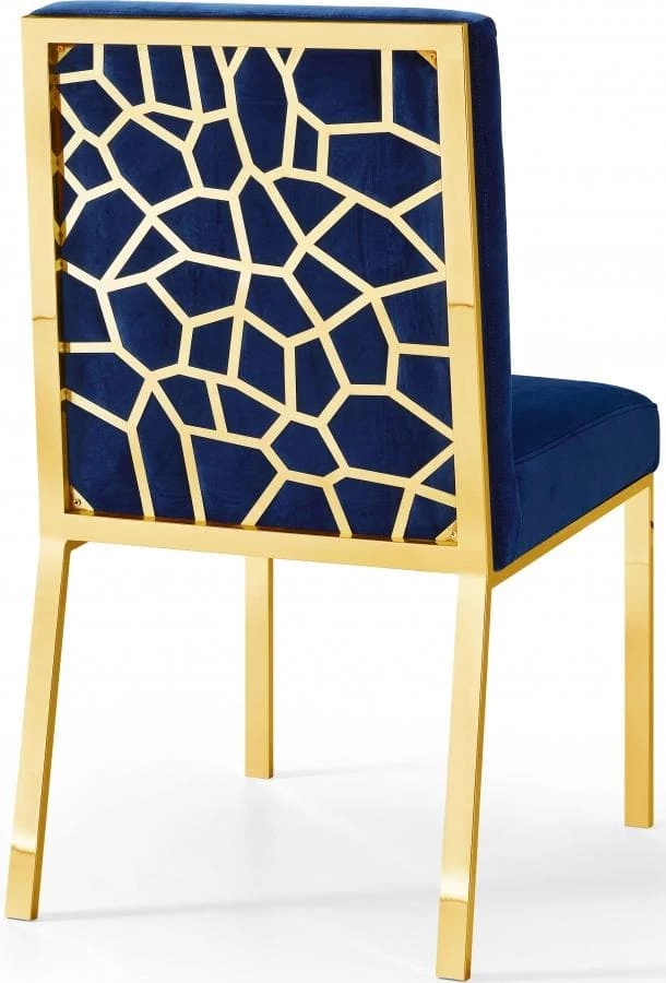 Meridian Furniture Opal Velvet Dining Chair Gold - Set Of 2