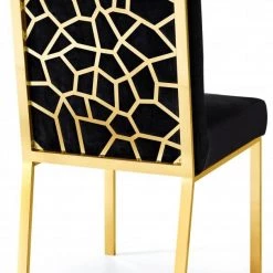 Meridian Furniture Opal Velvet Dining Chair Gold - Set Of 2
