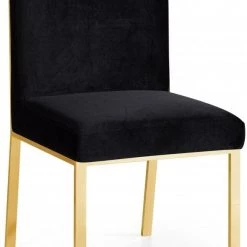 Meridian Furniture Opal Velvet Dining Chair Gold - Set Of 2