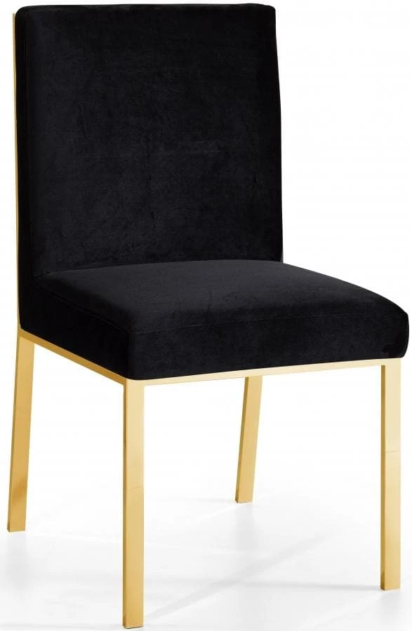 Meridian Furniture Opal Velvet Dining Chair Gold - Set Of 2