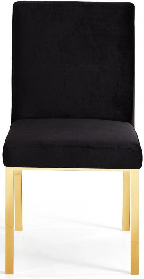 Meridian Furniture Opal Velvet Dining Chair Gold - Set Of 2