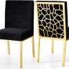 Meridian Furniture Opal Velvet Dining Chair Gold - Set Of 2