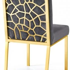 Meridian Furniture Opal Velvet Dining Chair Gold - Set Of 2