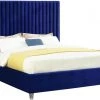 Meridian Furniture Candace Velvet Bed Bedroom